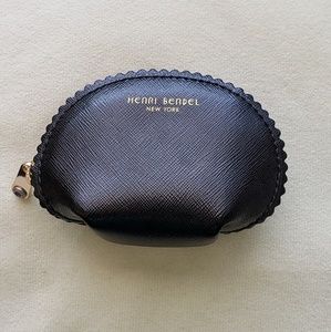 Henri Bendel Small Black Jewelry/Makeup Pouch